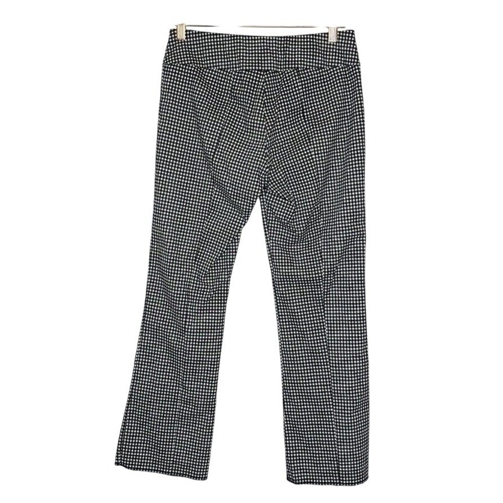 Elliot Lauren Pants Women Size 4 Black White Gingham Check Dress Slacks STRETCH - Picture 2 of 4